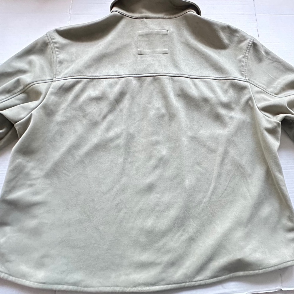 Levis Women’s Faux Suede Shaket Oversized Plus size 3X Zip Up Snap Button Shacky - Picture 9 of 12
